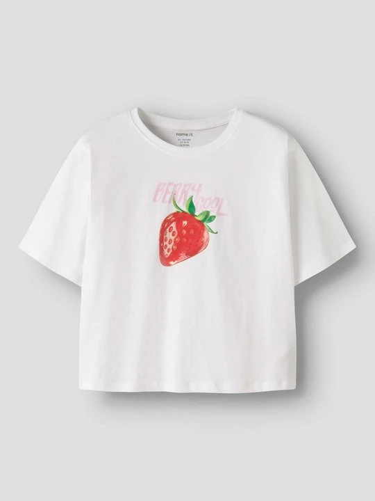 Zdjęcie produktu T-shirt z nadrukiem NAME IT biały