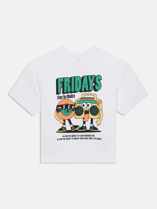 Zdjęcie produktu T-shirt z nadrukiem NAME IT biały
