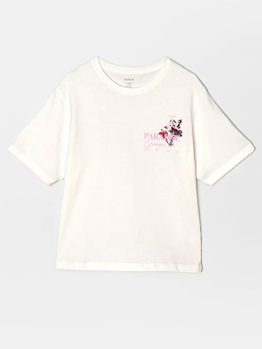 Zdjęcie produktu T-shirt z nadrukiem NAME IT biały