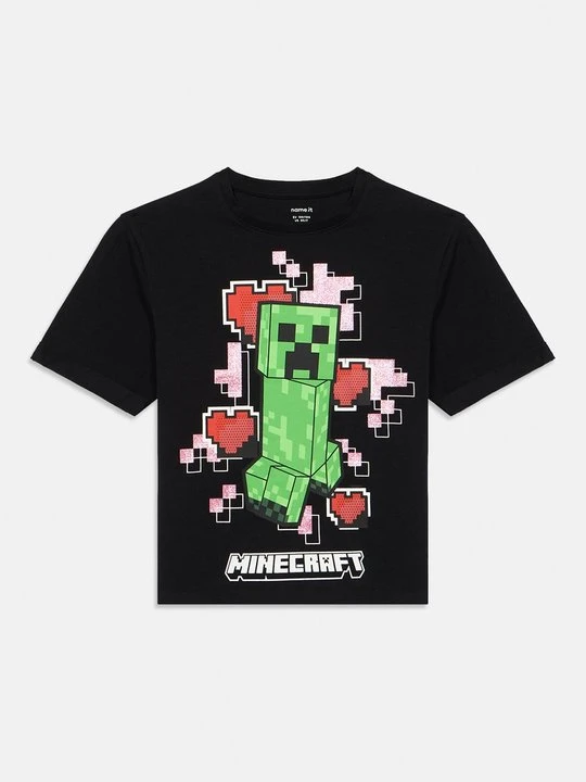 Zdjęcie produktu T-shirt z nadrukiem NAME IT czarny