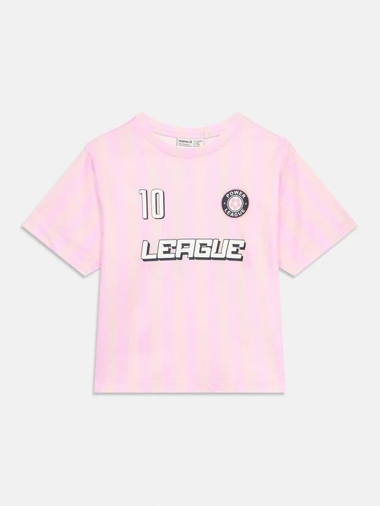 Zdjęcie produktu T-shirt z nadrukiem NAME IT jasnoróżowy