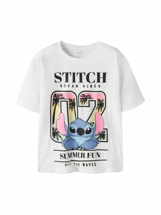 Zdjęcie produktu T-shirt z nadrukiem NAME IT mleczny