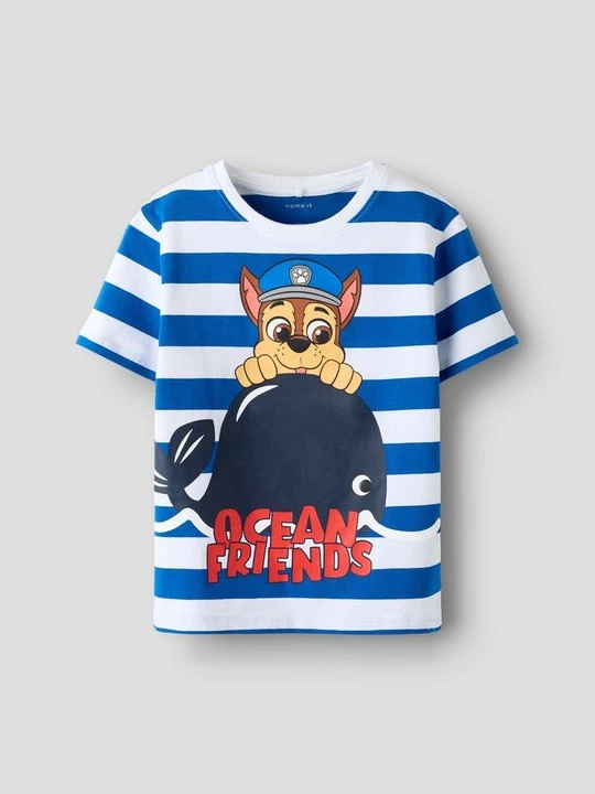 Zdjęcie produktu T-shirt z nadrukiem NAME IT niebieski