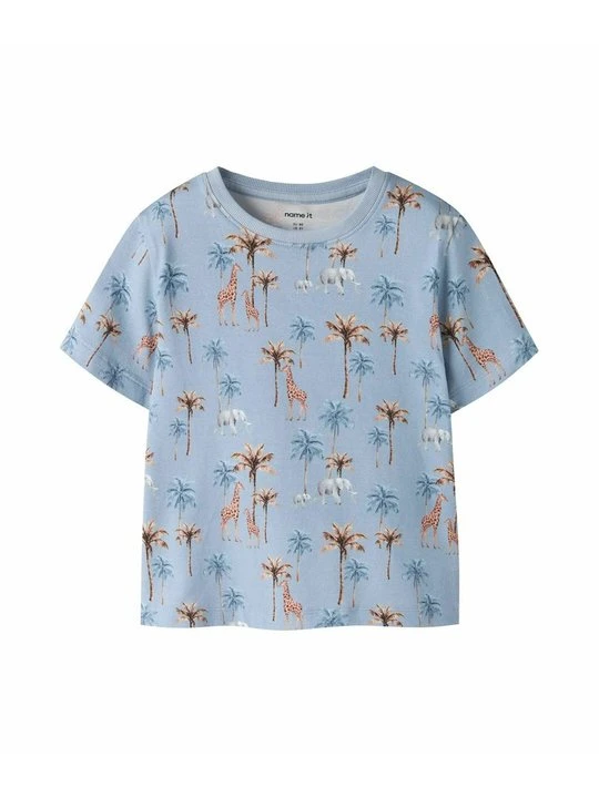 Zdjęcie produktu T-shirt z nadrukiem NAME IT niebieski