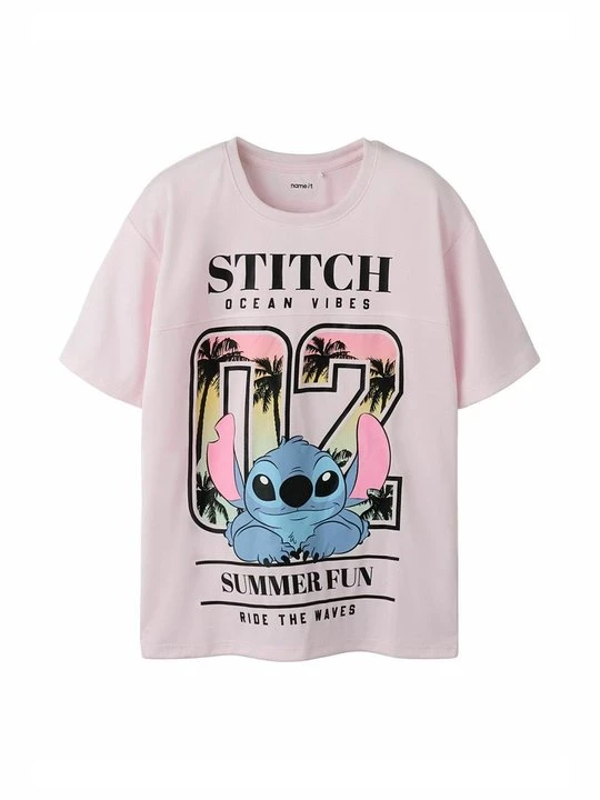 Zdjęcie produktu T-shirt z nadrukiem NAME IT różowy