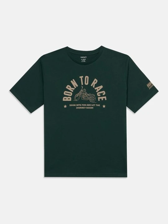 Zdjęcie produktu T-shirt z nadrukiem NAME IT zielony