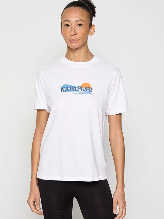 Zdjęcie produktu T-shirt z nadrukiem Napapijri biały