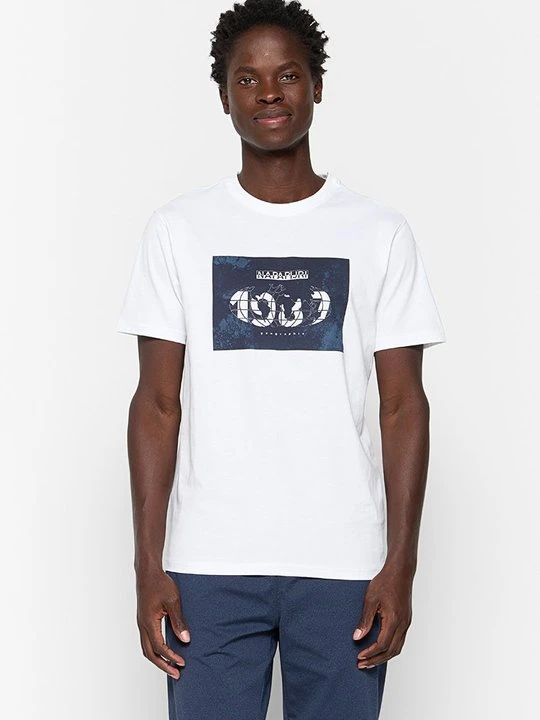 Zdjęcie produktu T-shirt z nadrukiem Napapijri biały