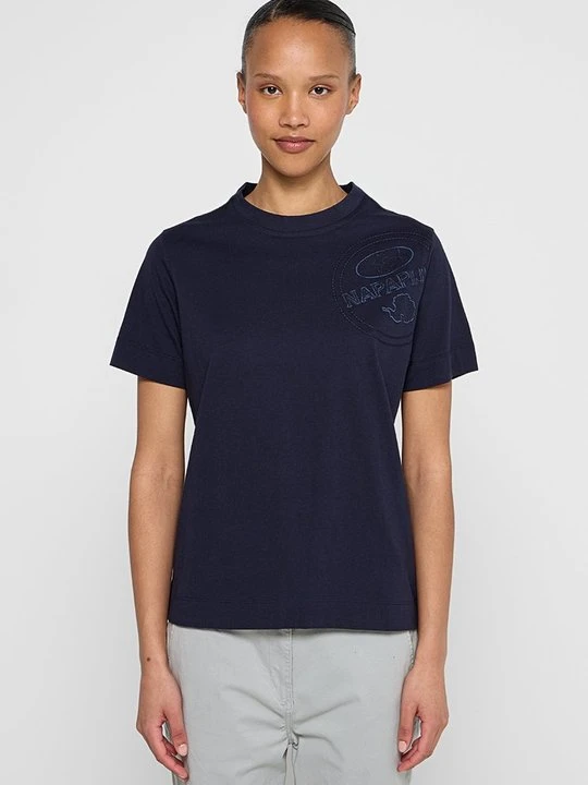 Zdjęcie produktu T-shirt z nadrukiem Napapijri granatowy