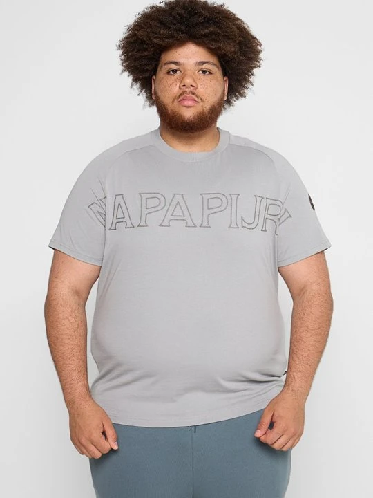 Zdjęcie produktu T-shirt z nadrukiem Napapijri szary