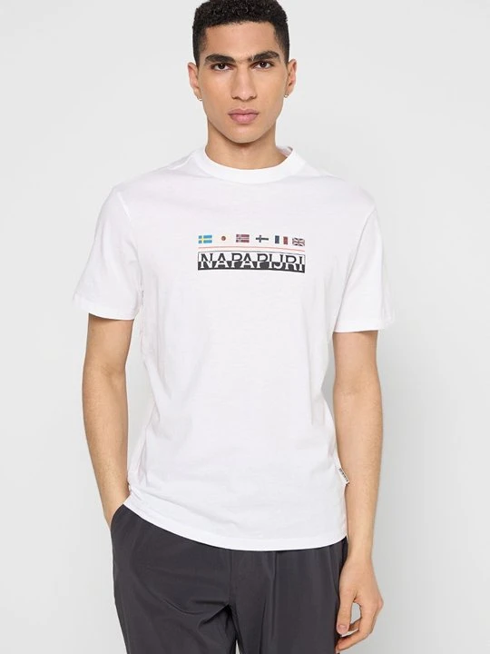 Zdjęcie produktu T-shirt z nadrukiem Napapijri biały