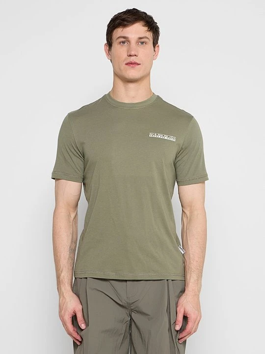 Zdjęcie produktu T-shirt z nadrukiem Napapijri zielony
