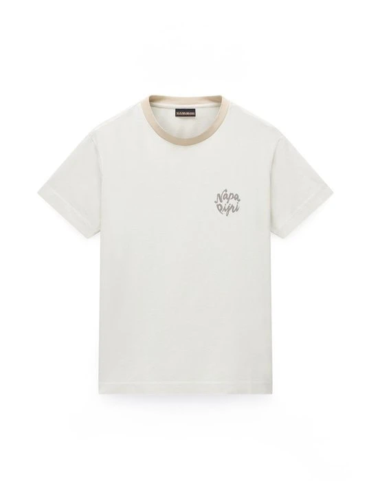 Zdjęcie produktu T-shirt z nadrukiem Napapijri beżowy