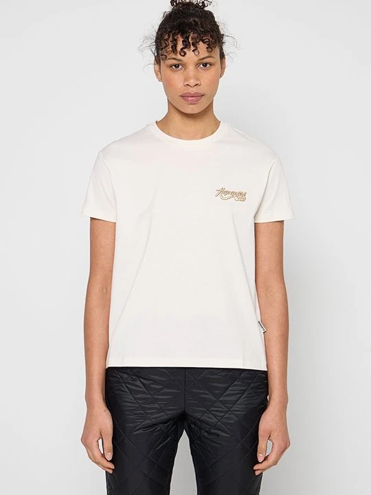 Zdjęcie produktu T-shirt z nadrukiem Napapijri mleczny