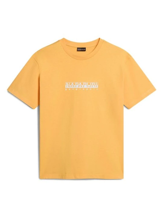 Zdjęcie produktu T-shirt z nadrukiem Napapijri żółty