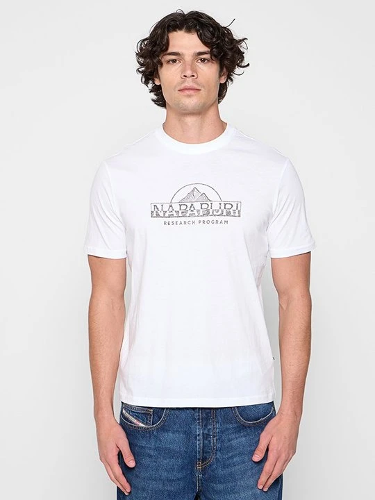 Zdjęcie produktu T-shirt z nadrukiem Napapijri biały