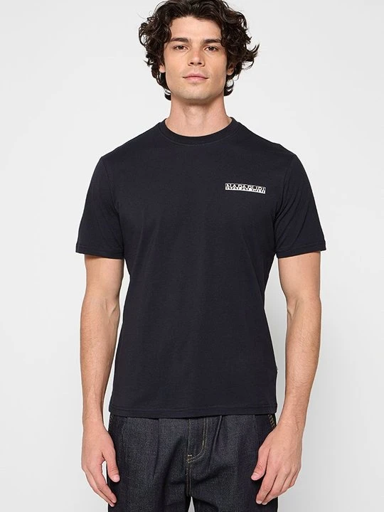 Zdjęcie produktu T-shirt z nadrukiem Napapijri czarny