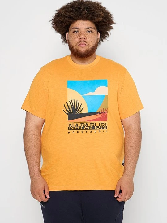 Zdjęcie produktu T-shirt z nadrukiem Napapijri różowy