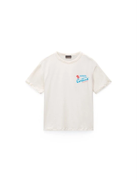 Zdjęcie produktu T-shirt z nadrukiem Napapijri beżowy