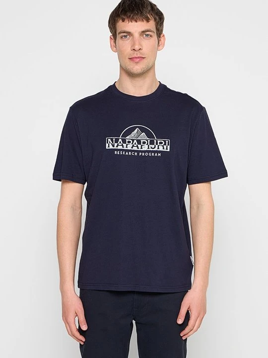 Zdjęcie produktu T-shirt z nadrukiem Napapijri granatowy