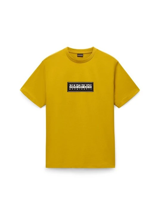 Zdjęcie produktu T-shirt z nadrukiem Napapijri żółty