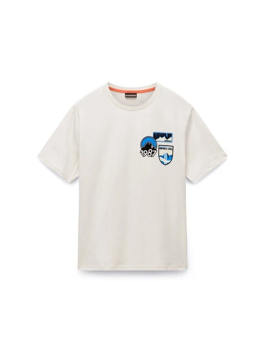 Zdjęcie produktu T-shirt z nadrukiem Napapijri beżowy