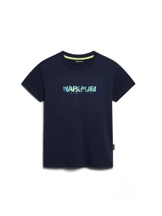Zdjęcie produktu T-shirt z nadrukiem Napapijri niebieski