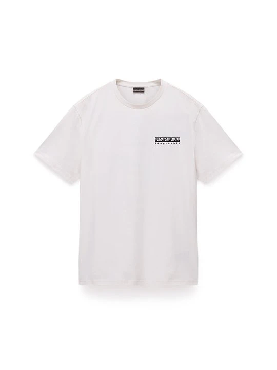 Zdjęcie produktu T-shirt z nadrukiem Napapijri mleczny
