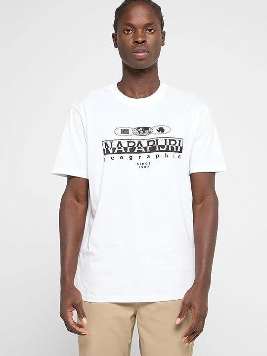 Zdjęcie produktu T-shirt z nadrukiem Napapijri biały