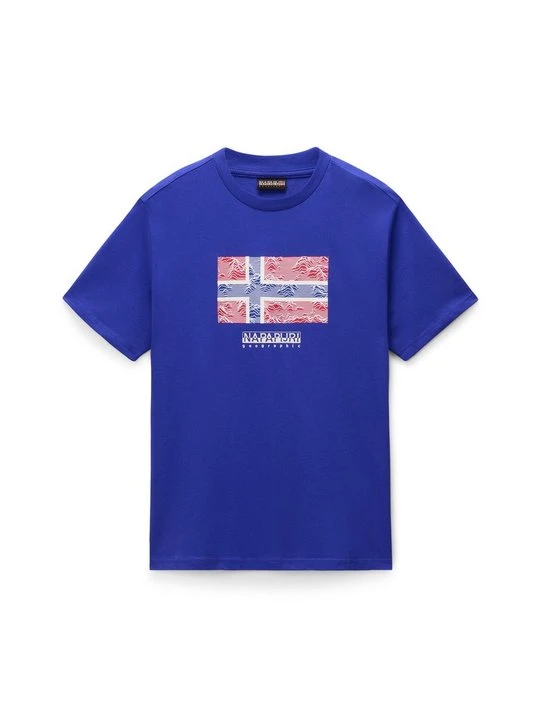 Zdjęcie produktu T-shirt z nadrukiem Napapijri granatowy