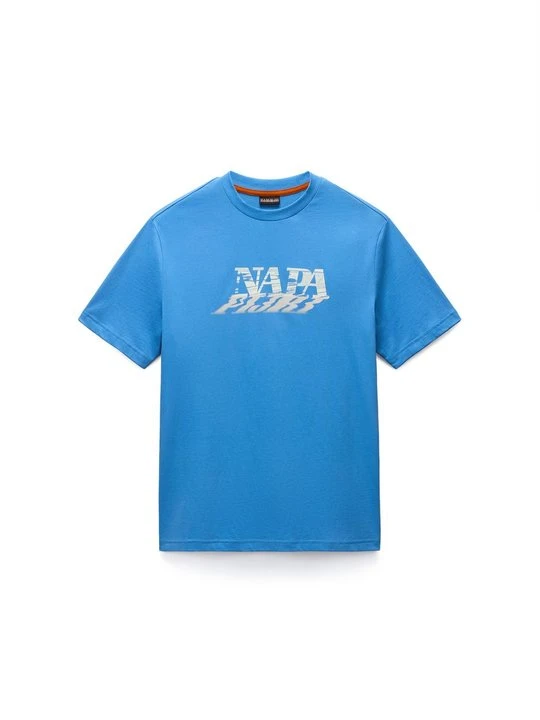 Zdjęcie produktu T-shirt z nadrukiem Napapijri niebieski