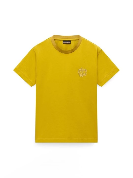 Zdjęcie produktu T-shirt z nadrukiem Napapijri żółty