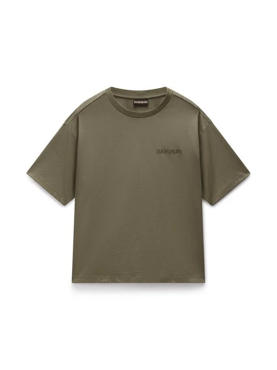 Zdjęcie produktu T-shirt z nadrukiem Napapijri jasnozielony