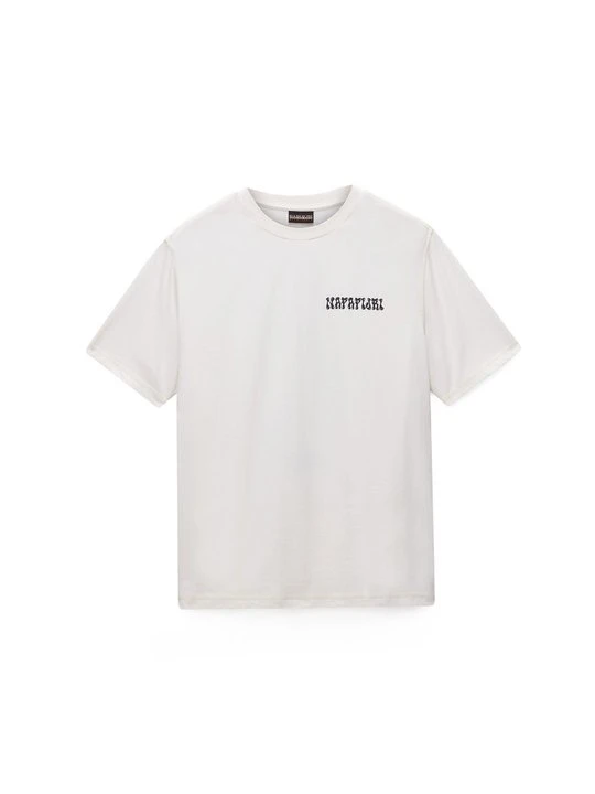 Zdjęcie produktu T-shirt z nadrukiem Napapijri mleczny