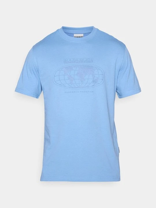 Zdjęcie produktu T-shirt z nadrukiem Napapijri niebieski