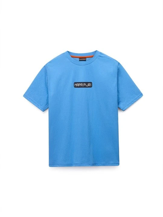 Zdjęcie produktu T-shirt z nadrukiem Napapijri niebieski