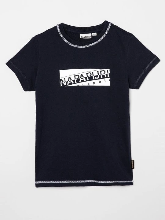Zdjęcie produktu T-shirt z nadrukiem Napapijri granatowy