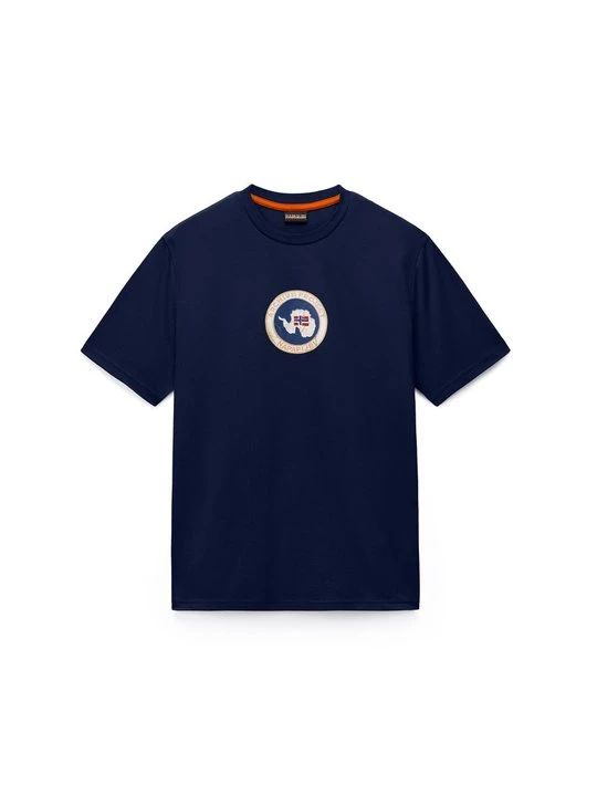Zdjęcie produktu T-shirt z nadrukiem Napapijri granatowy