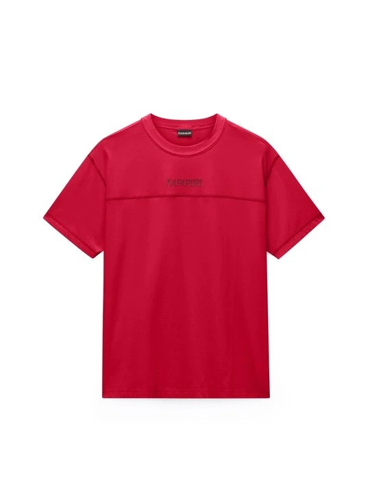 Zdjęcie produktu T-shirt z nadrukiem Napapijri czerwony