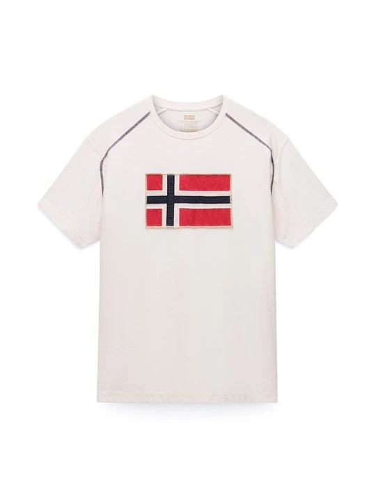 Zdjęcie produktu T-shirt z nadrukiem Napapijri biały