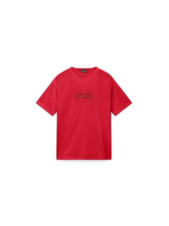 Zdjęcie produktu T-shirt z nadrukiem Napapijri bordowy