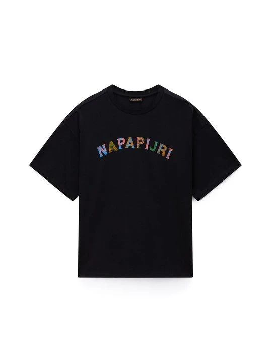 Zdjęcie produktu T-shirt z nadrukiem Napapijri czarny