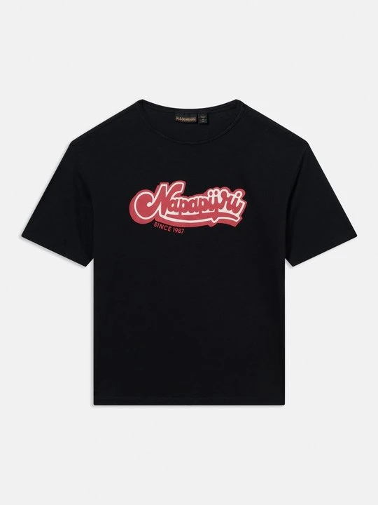 Zdjęcie produktu T-shirt z nadrukiem Napapijri czarny
