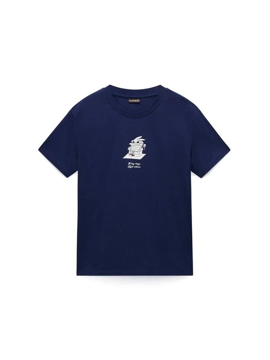 Zdjęcie produktu T-shirt z nadrukiem Napapijri granatowy