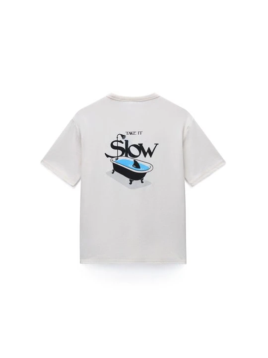 Zdjęcie produktu T-shirt z nadrukiem Napapijri mleczny