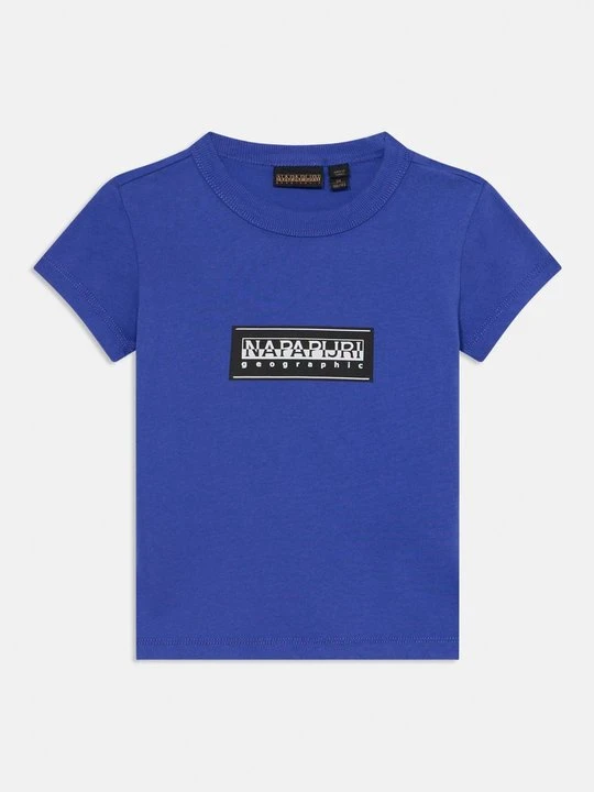 Zdjęcie produktu T-shirt z nadrukiem Napapijri niebieski