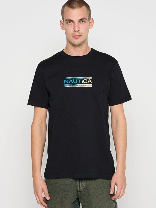 Zdjęcie produktu T-shirt z nadrukiem Nautica czarny