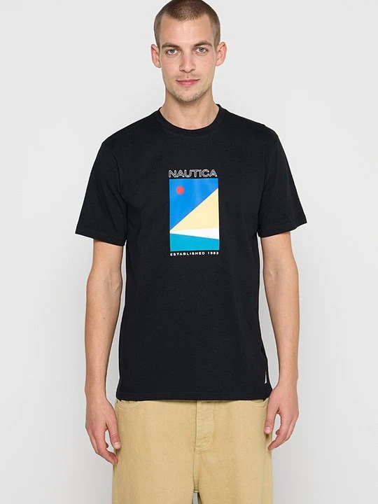 Zdjęcie produktu T-shirt z nadrukiem Nautica czarny