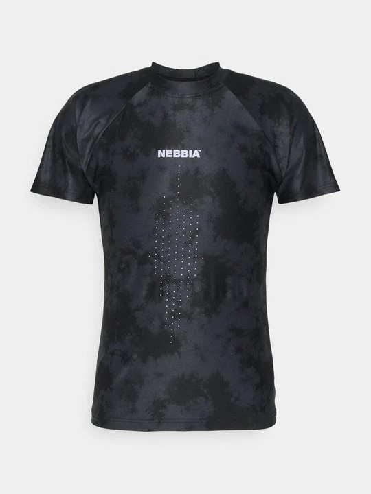 Zdjęcie produktu T-shirt z nadrukiem NEBBIA czarny