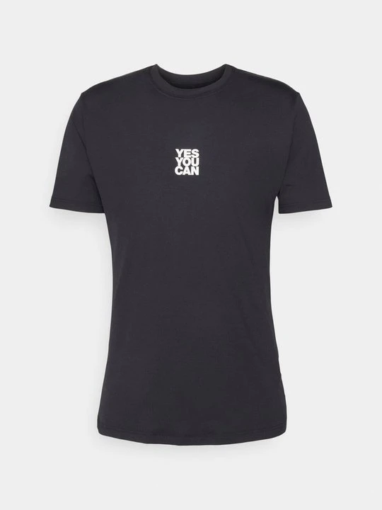 Zdjęcie produktu T-shirt z nadrukiem NEBBIA czarny